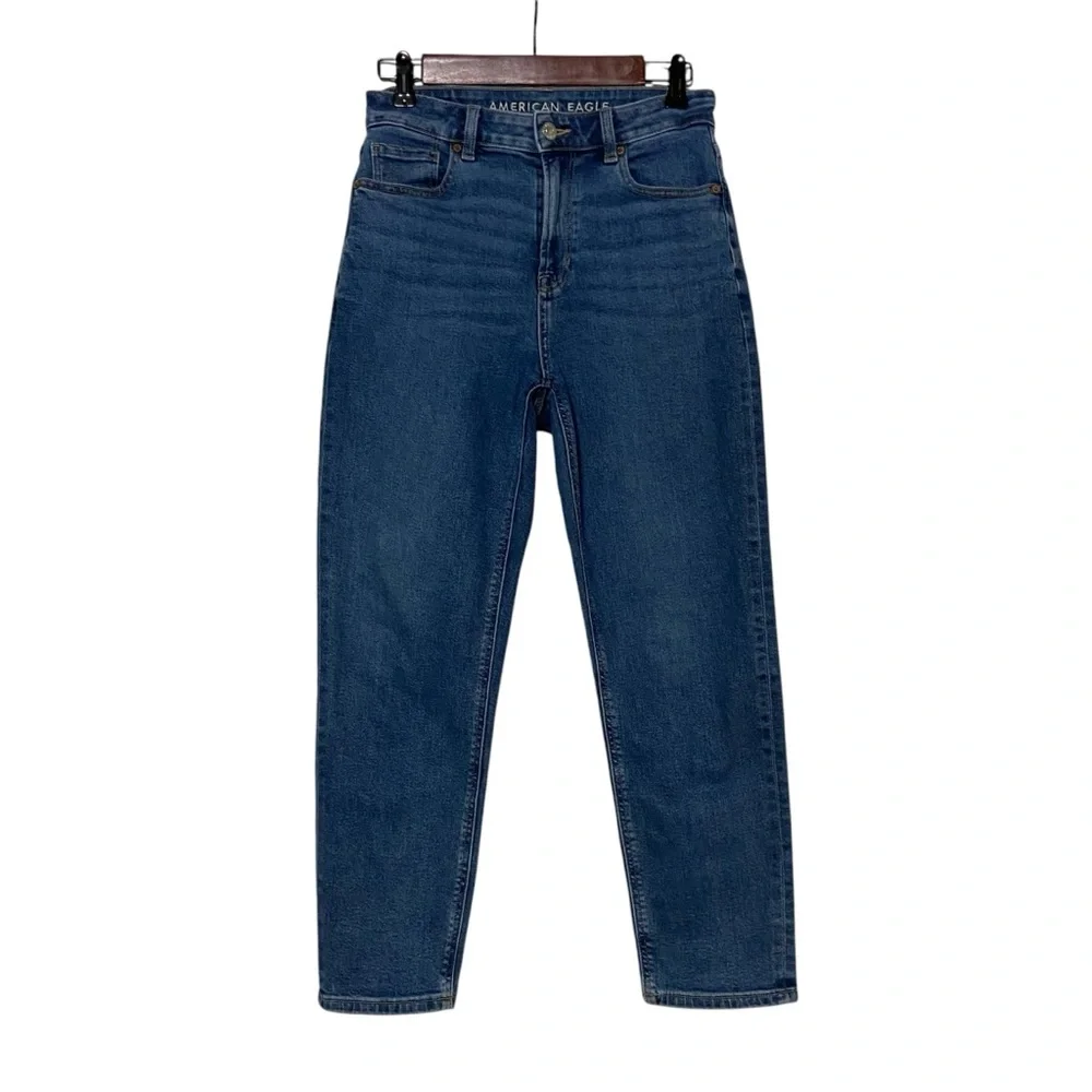 American Eagle Mom Jeans Womens 4 High Waisted Ankle Jeans